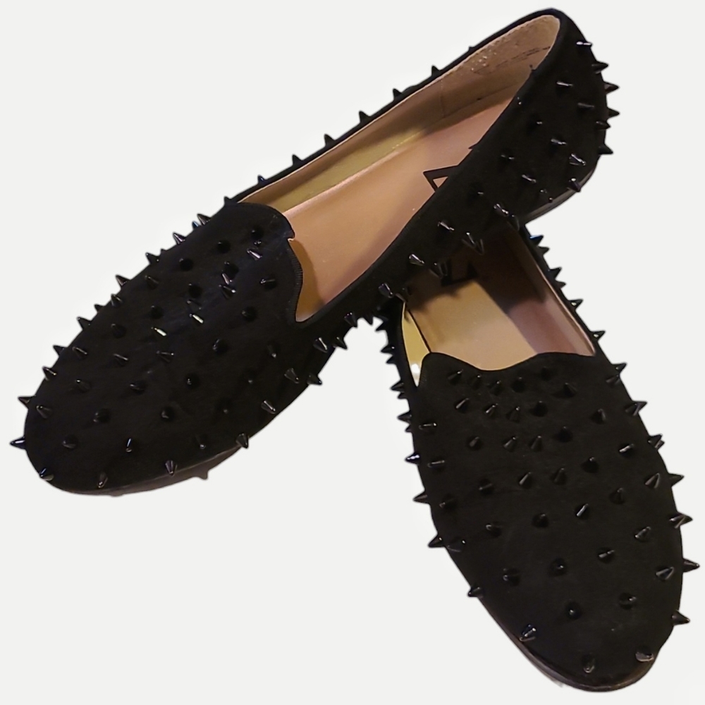 Black, Spiked, Bad-Azz Driving Loafers from Type Z! 😳